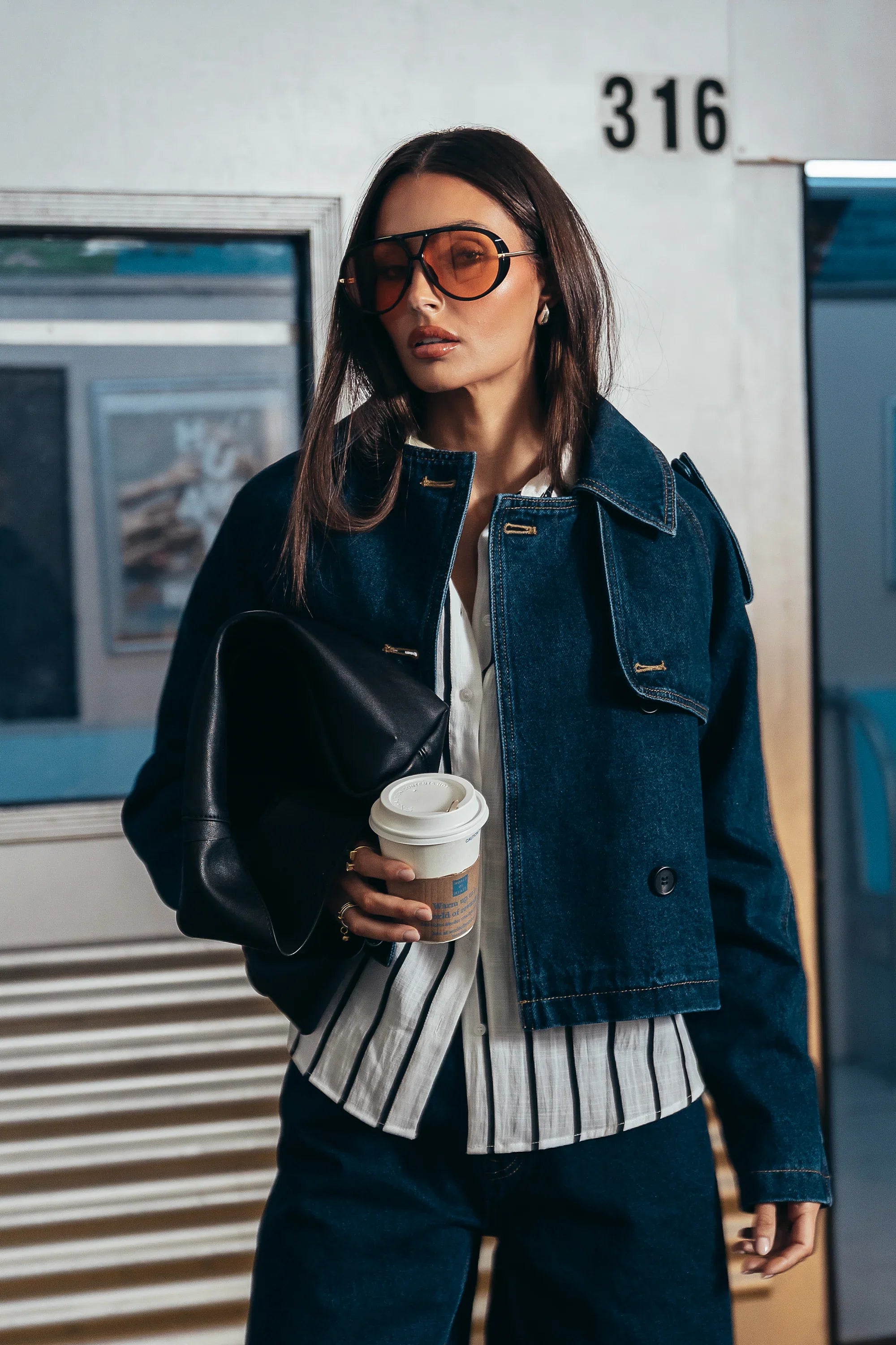 Sally Cropped Trench Coat