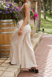 Brandi Wide Leg Pants in Natural FINAL SALE
