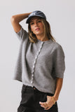 Leah Knit Cardigan in Heather Grey FINAL SALE