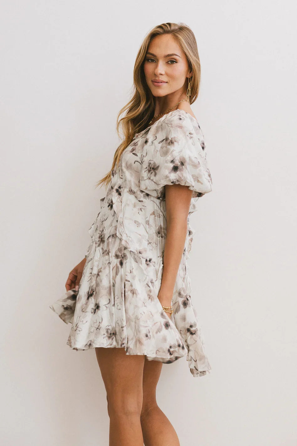 Florence Ruffled Mini Dress FINAL SALE