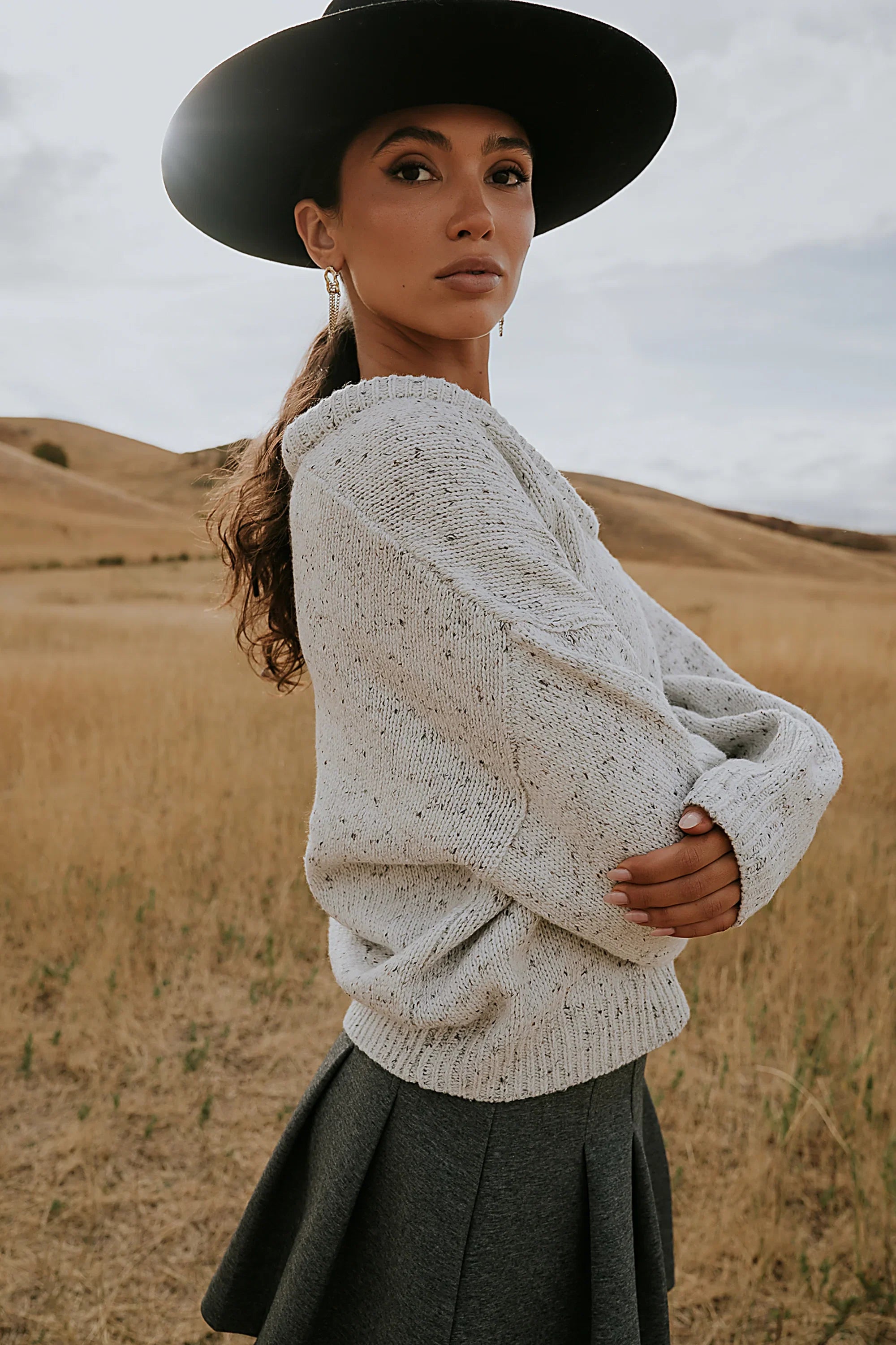 Fern Relaxed Sweater in Ivory