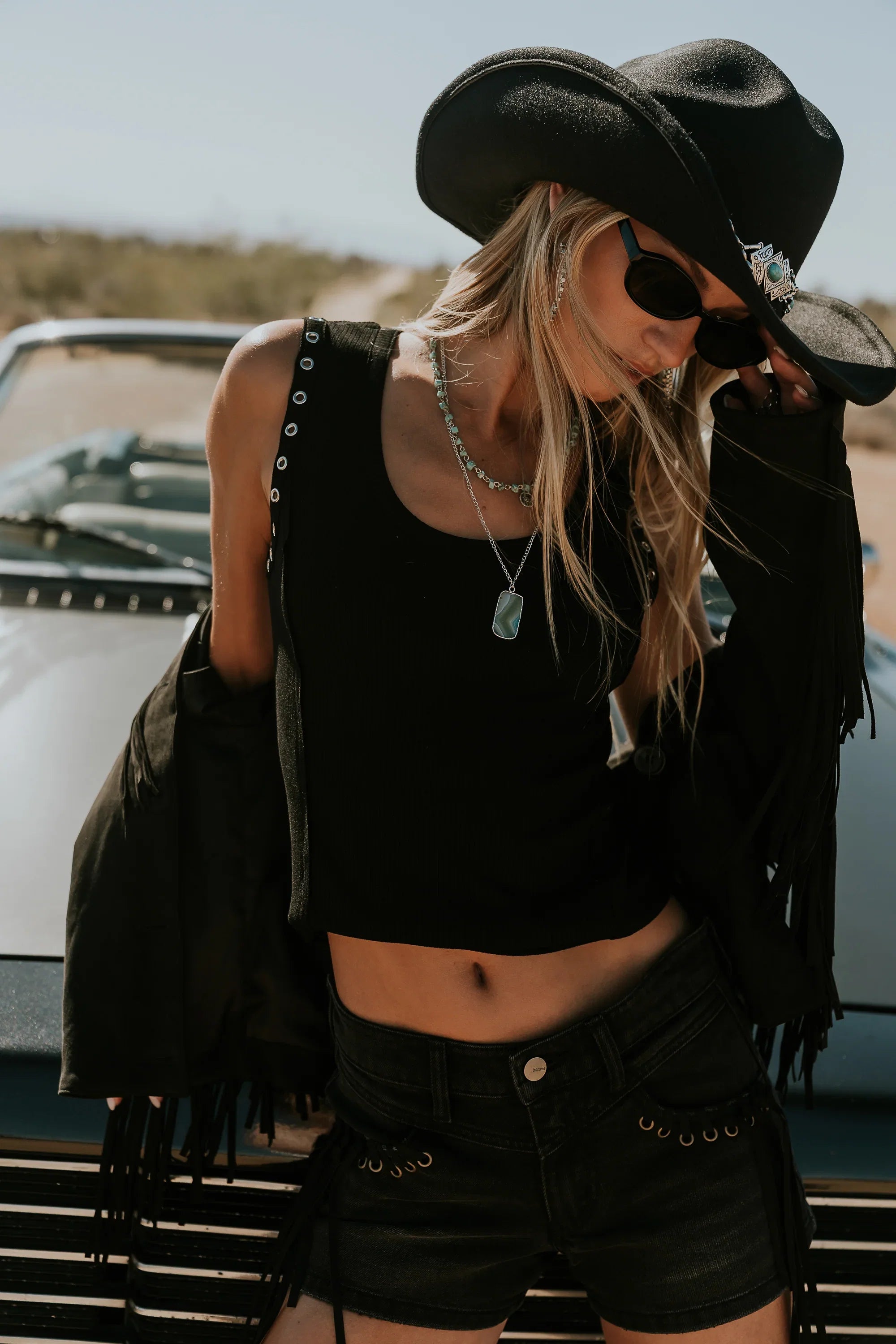 Martin Grommet Top in Black