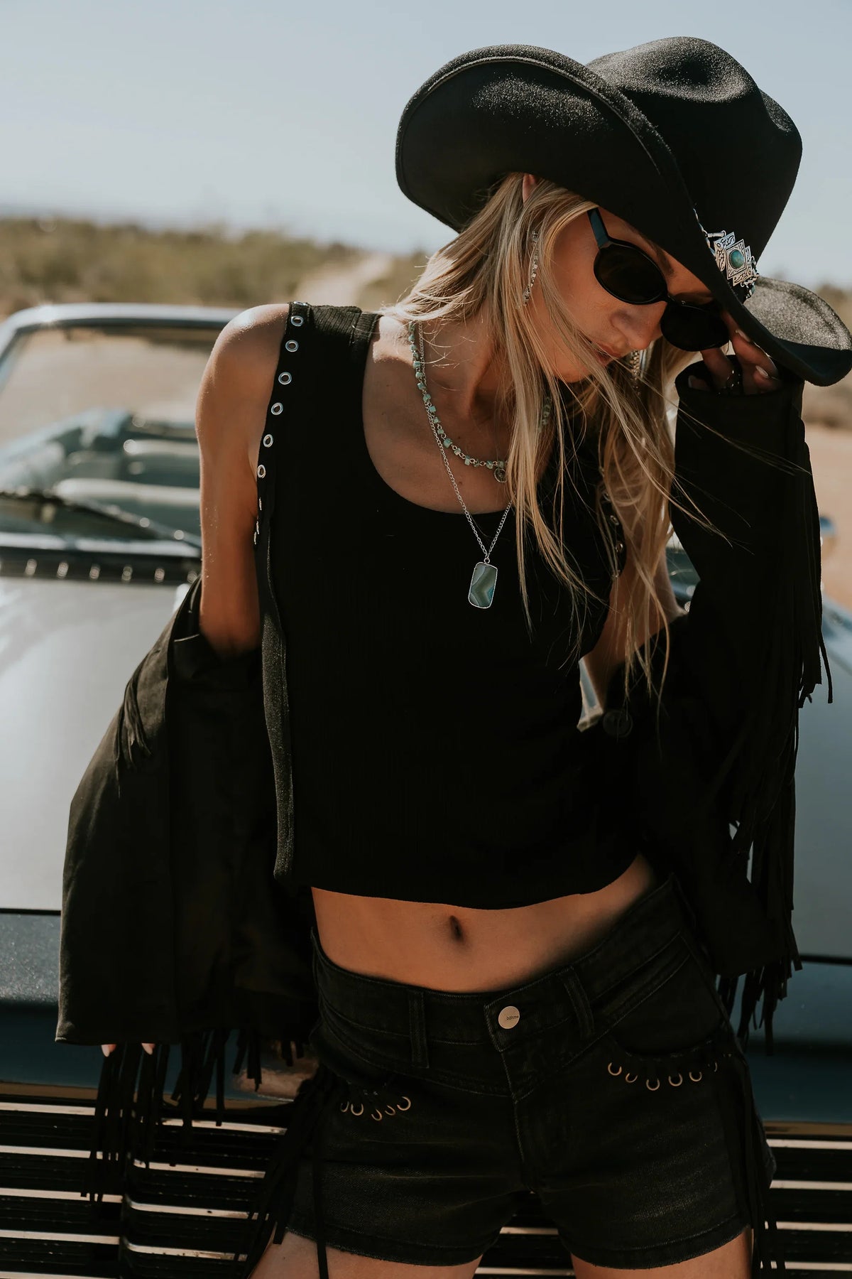 Martin Grommet Top in Black