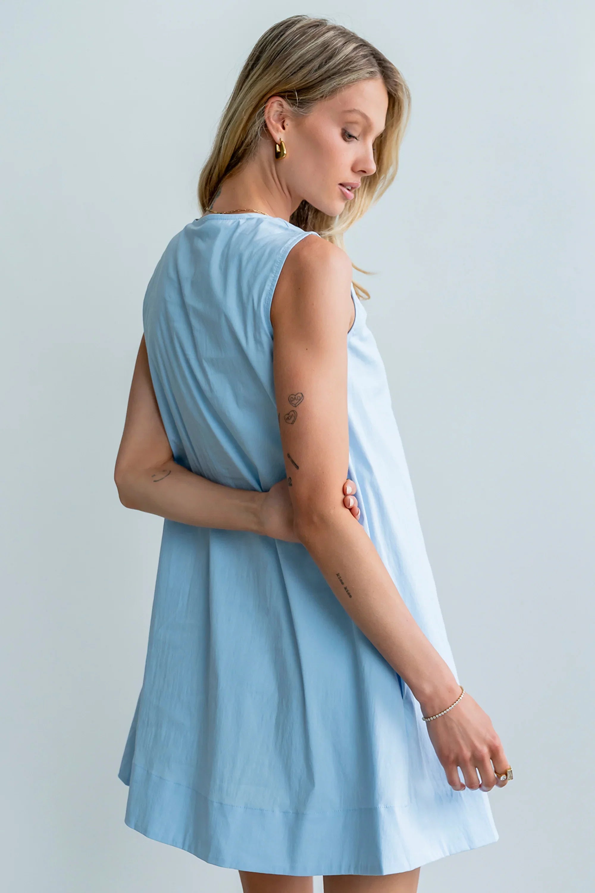 Luka Mini Dress in Blue