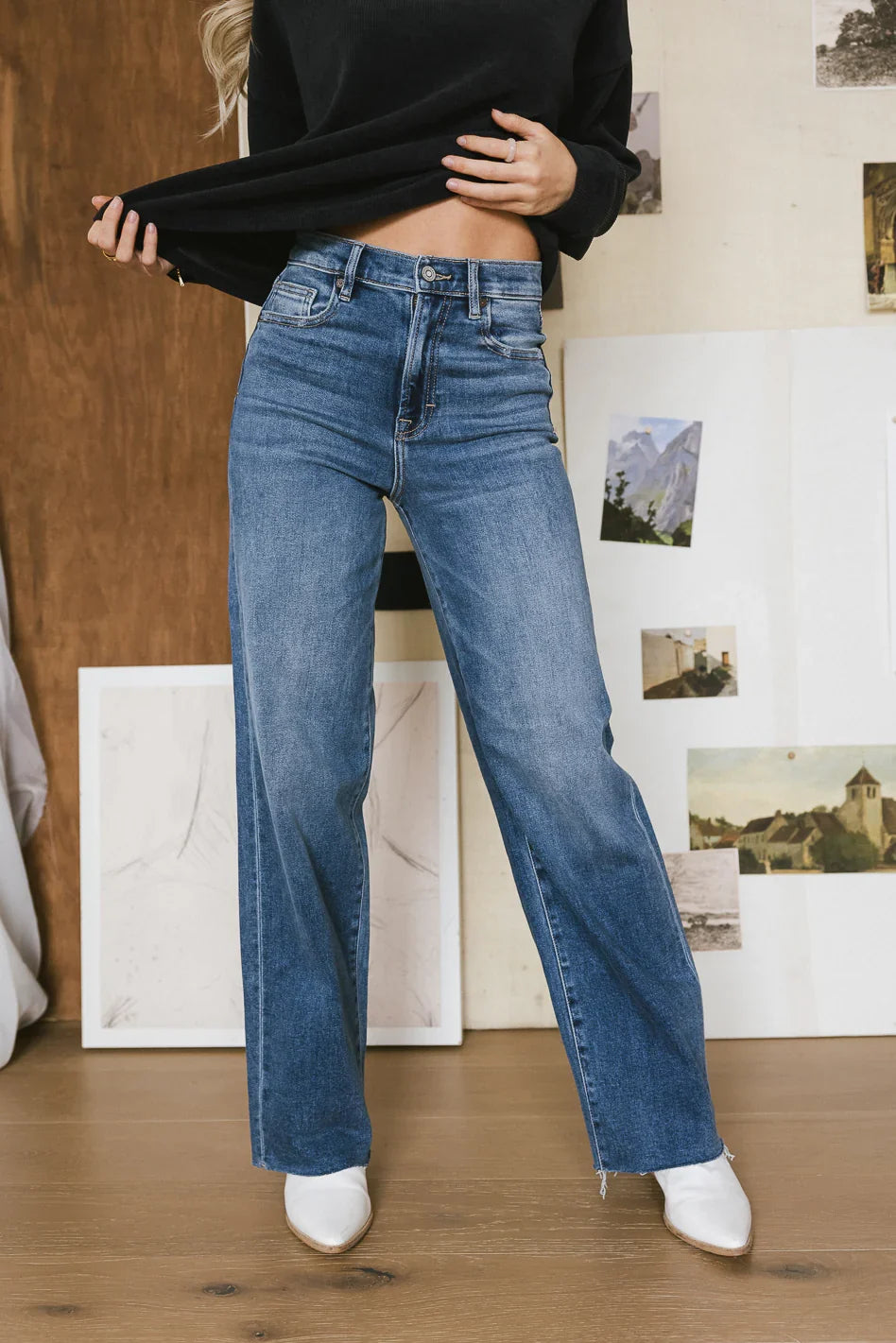 Riley Dad Jeans in Medium Wash FINAL SALE