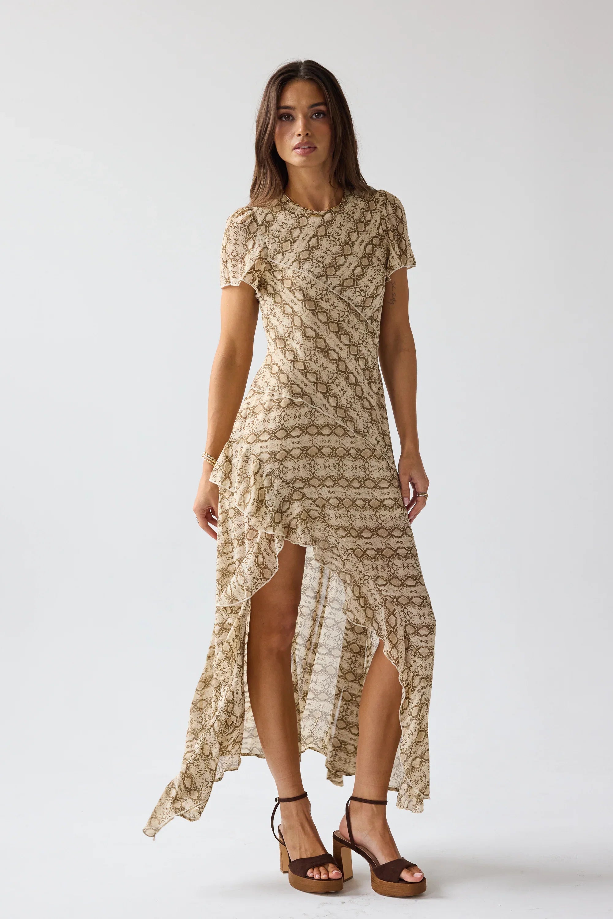Debbie Snake Maxi Dress