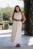 Jordy Textured Maxi Dress in Cream