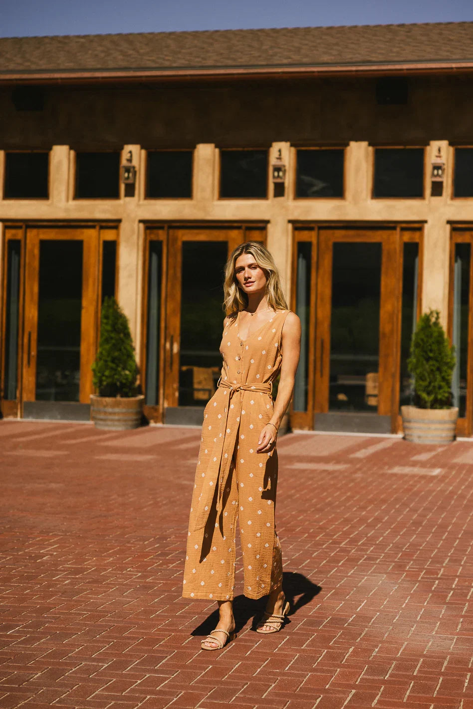 Mackie Embroidered Jumpsuit FINAL SALE