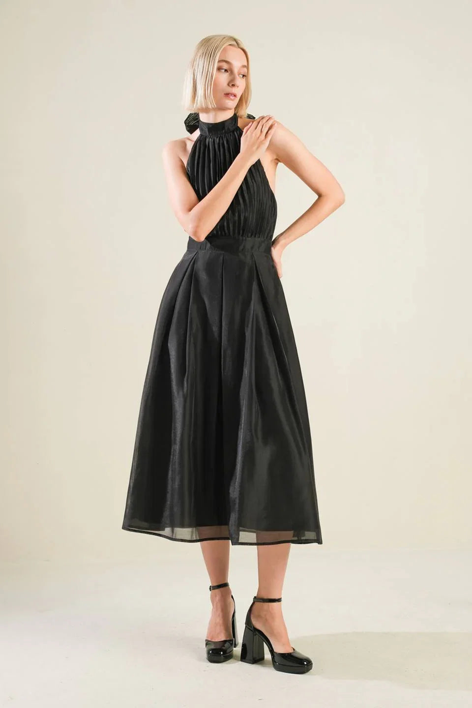 INVITATION TO LOVE WOVEN MIDI DRESS FINAL SALE
