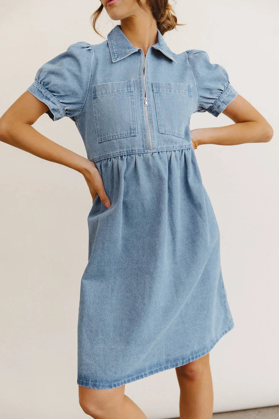 Georgia Denim Midi Dress FINAL SALE