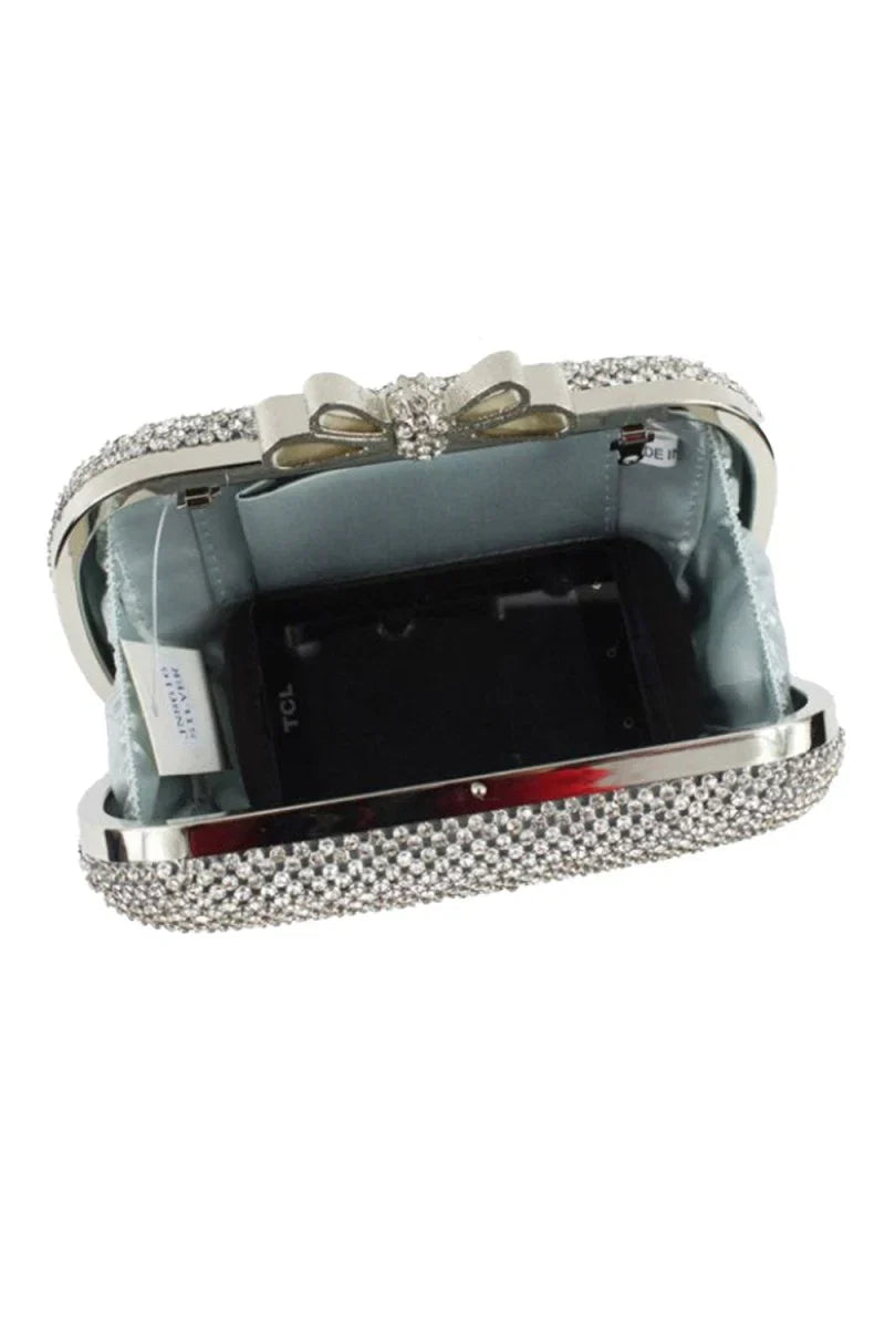 Beautiful Metal With Crystal Rhinestone Adjustable Bridal Purse