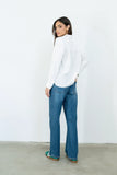 Tacie Button Up in White
