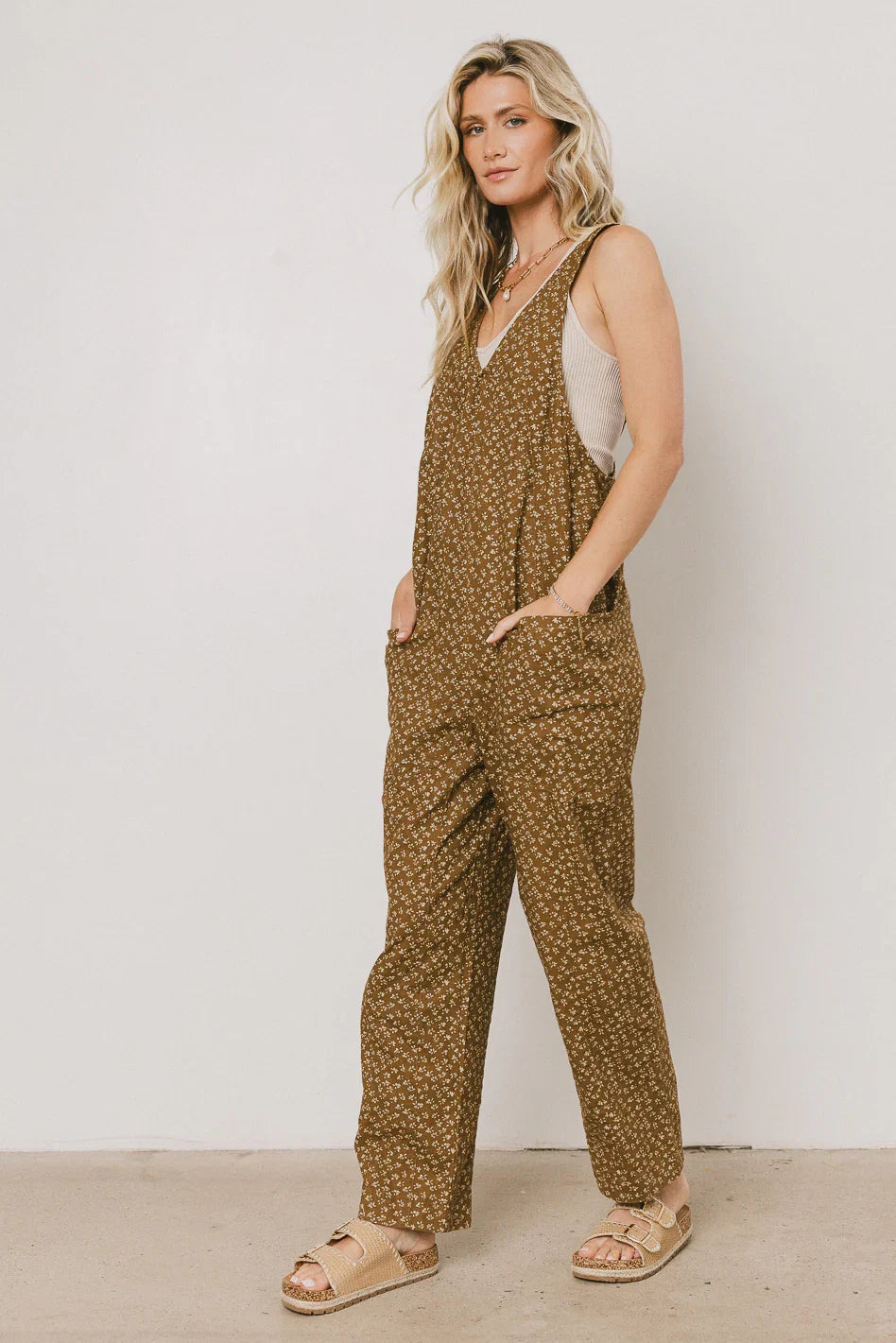 Lillian Floral Overalls FINAL SALE