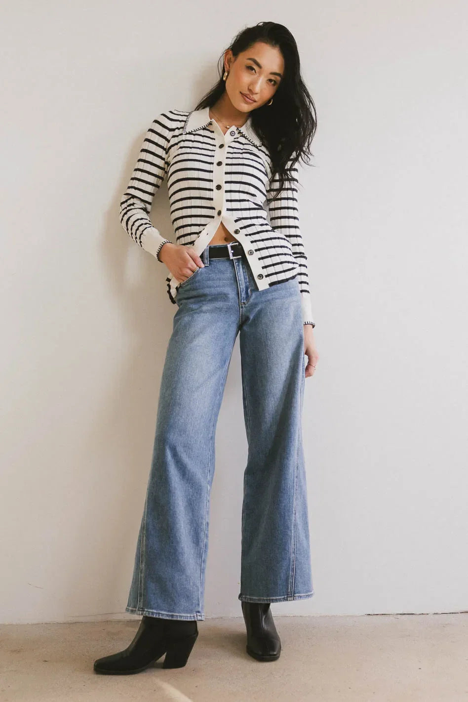 Kate Wide Leg Jeans in Medium Wash FINAL SALE