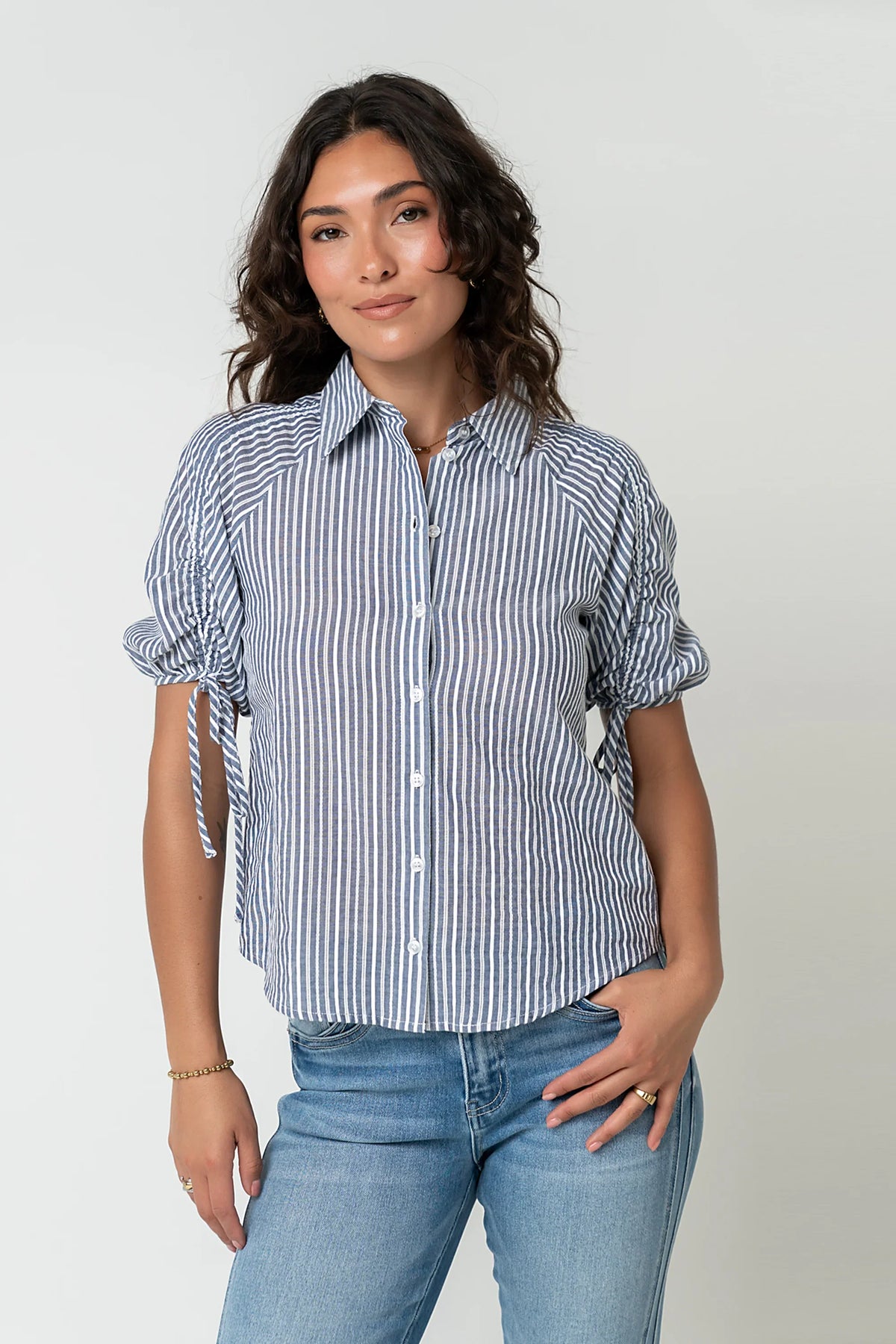 Kylen Striped Button Up