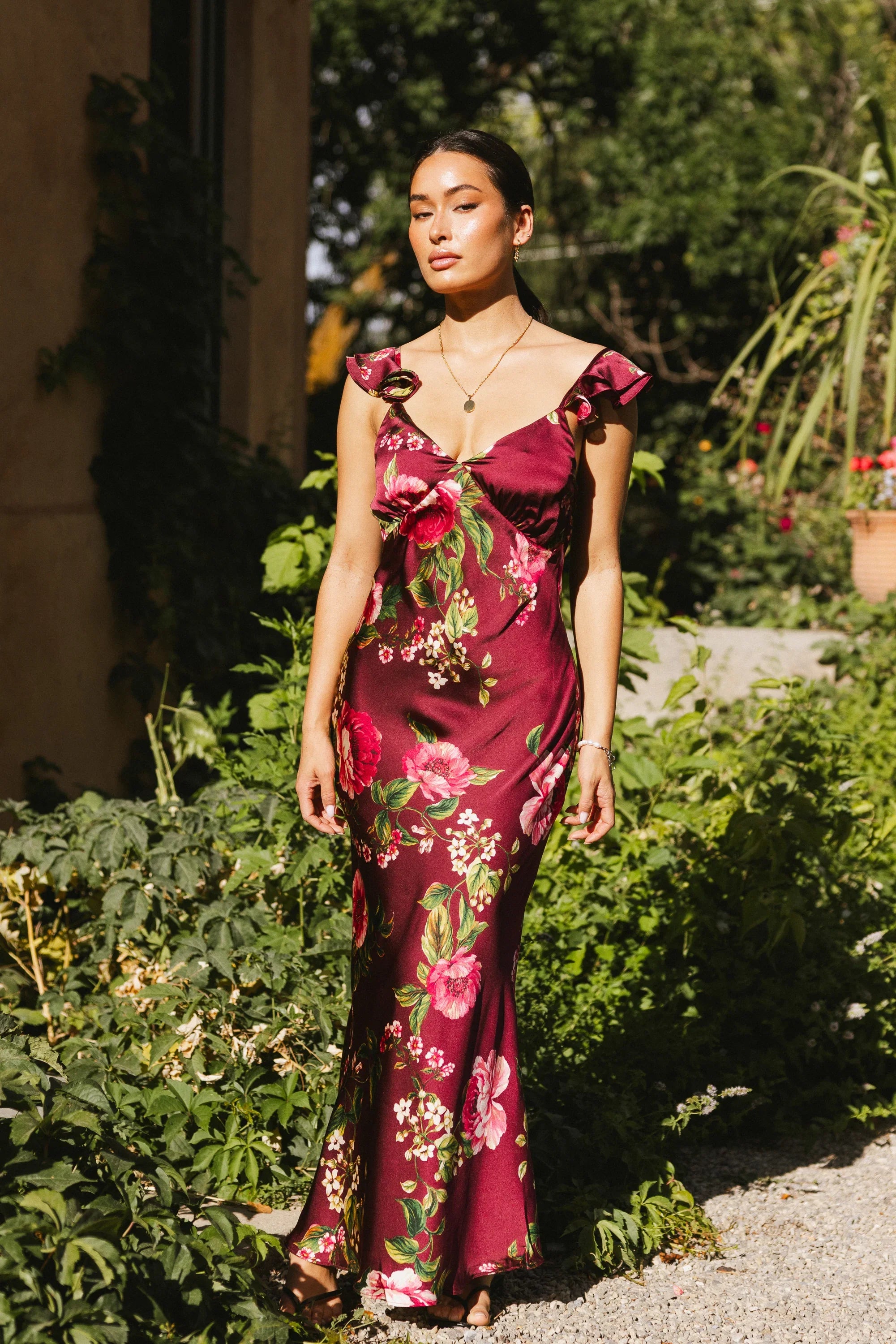 Jesse Satin Maxi Dress