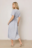Kade Floral Midi Dress in Blue FINAL SALE