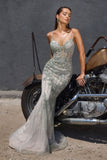Phaedra Gown Fitted Crystal Embellished Evening Dress