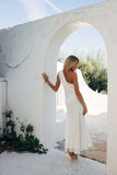 Ellasandra Mesh Draped Maxi Dress