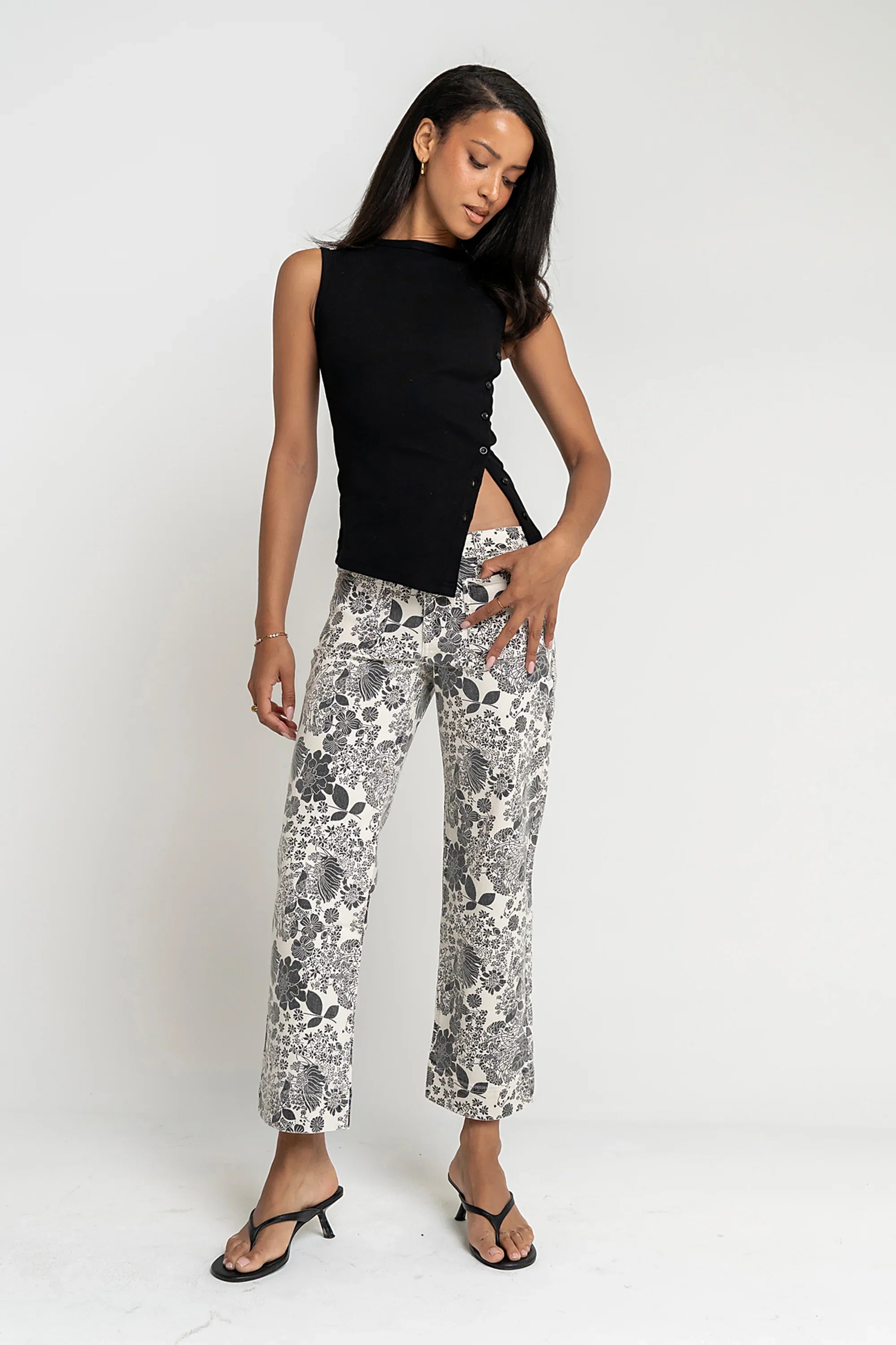 Ronda Slim Wide Leg Jeans
