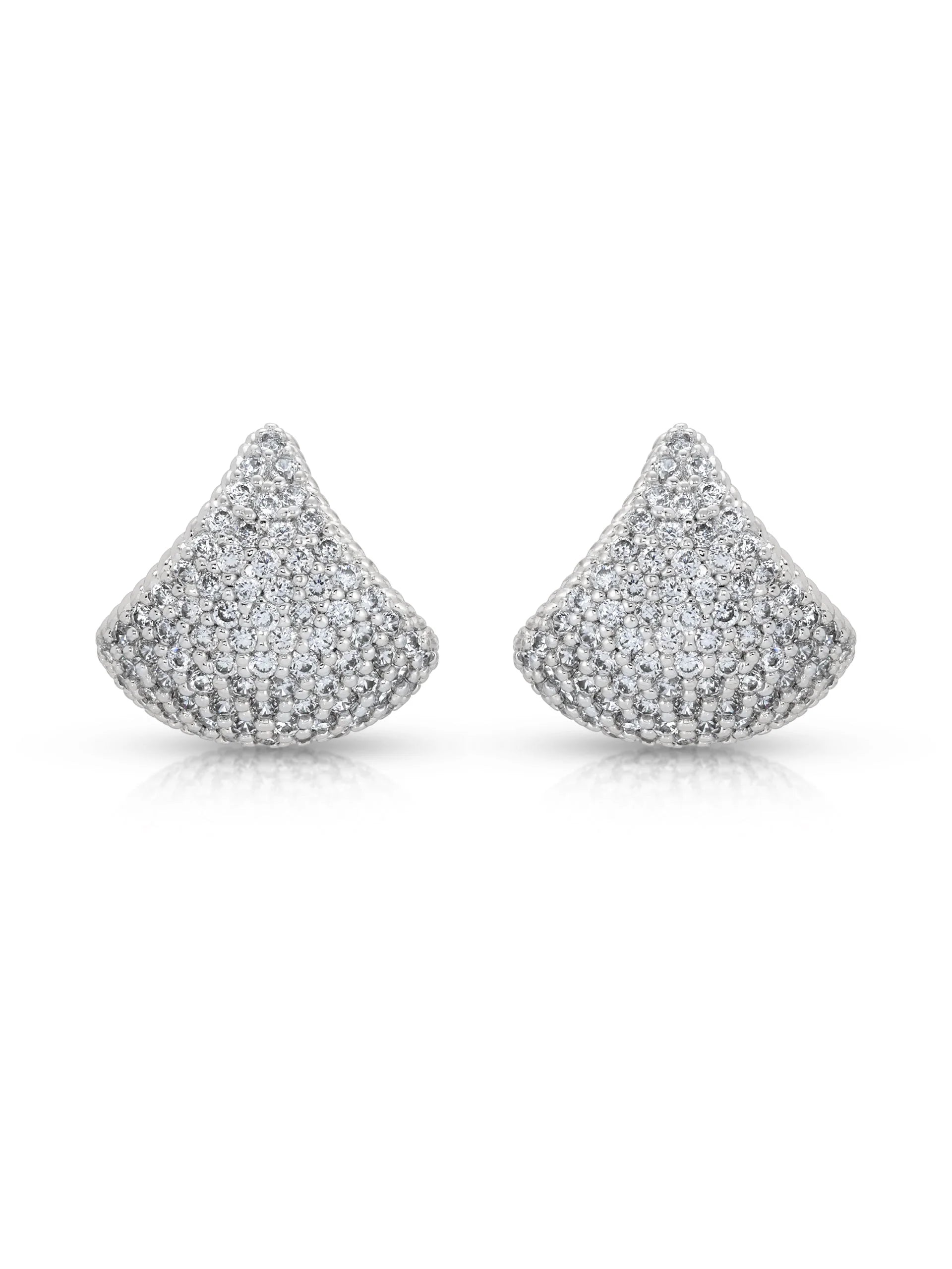 Pavé Encrusted Huggie Hoops