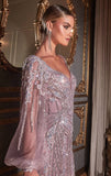 LEIGHTON GOWN LONG SLEEVE MERMAID GOWN