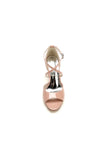 Elegant Nude Pink High Heels with Crossed Straps