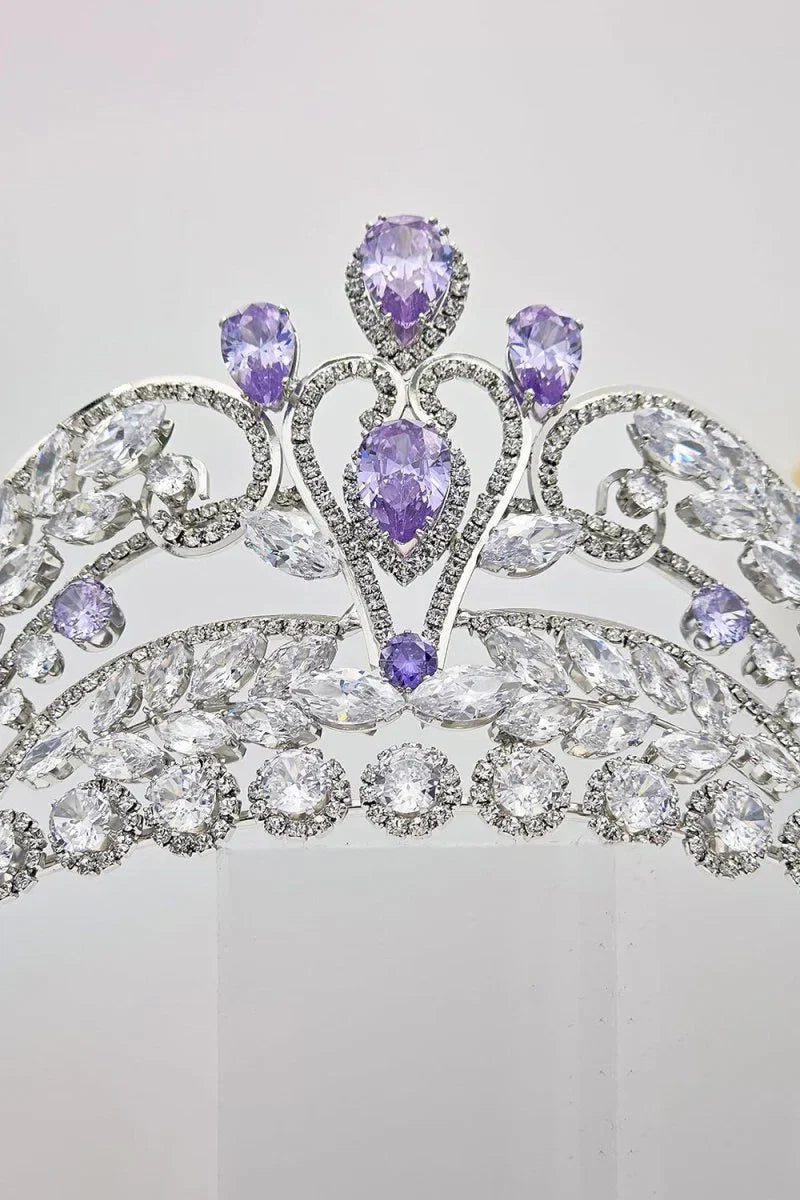 Gold Cubic Zirconia Bridal Tiara