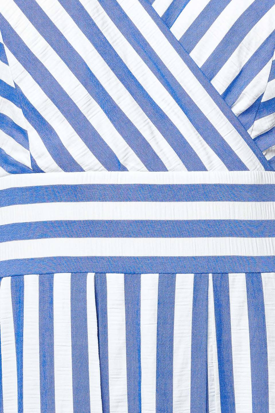 SUGAR RUSH BLUE STRIPE MIDI DRESS
