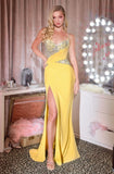 Bennett Gown Crystal Bodice Open Back Dress