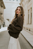 Josey Oversized Sweater in Brown FINAL SALE