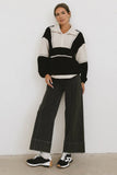 Indra Quarter Zip in Black FINAL SALE