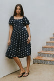 Tara Embroidered Midi Dress