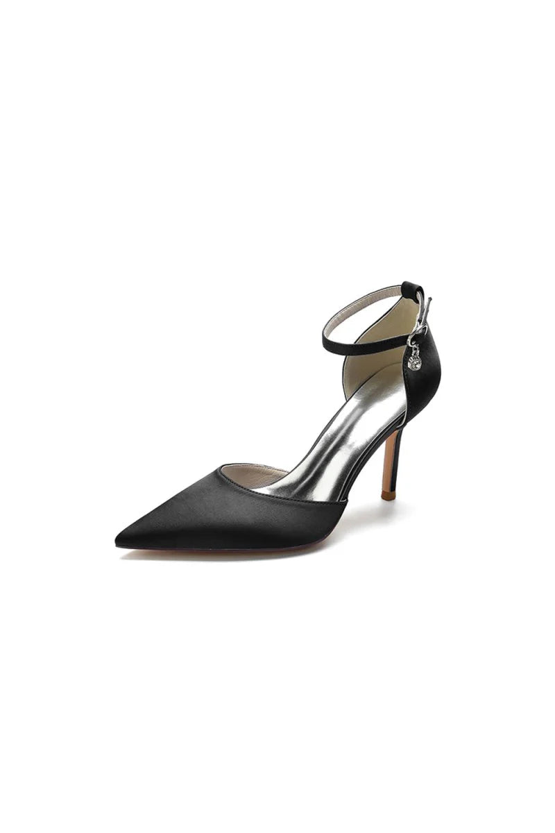 Pointed Toe Ankle Strap High Heels Shoes