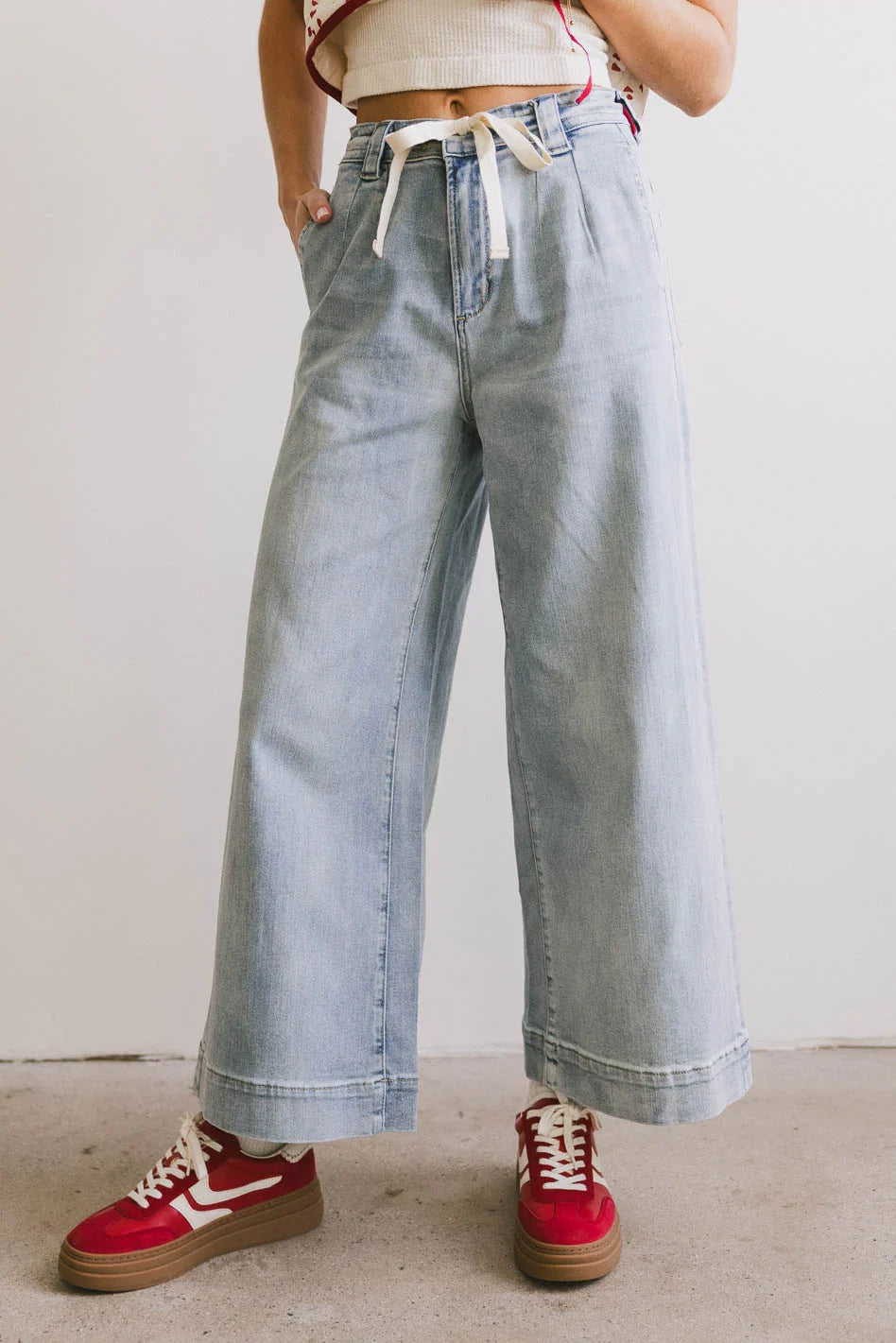 Pablo Wide Leg Denim Pants FINAL SALE