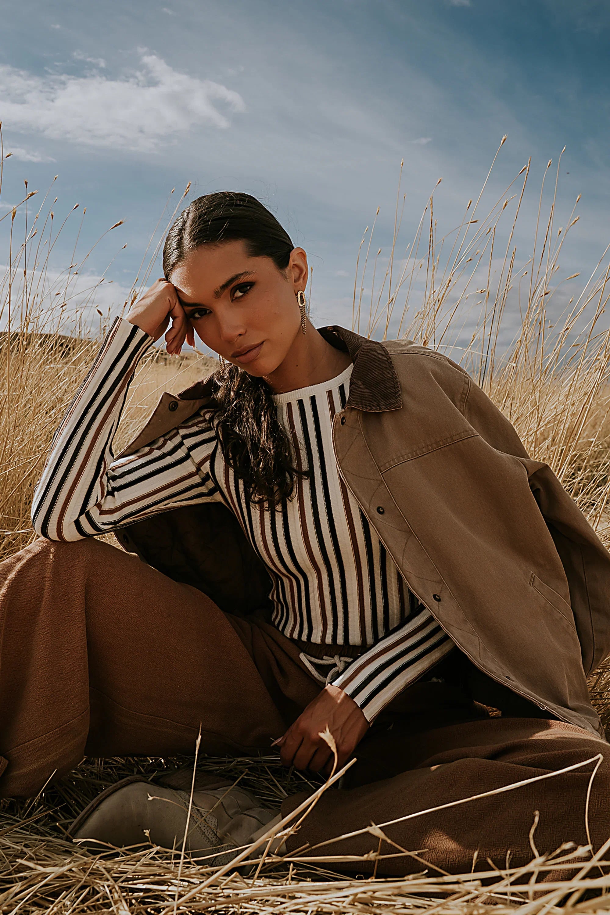 Roman Chore Jacket in Taupe