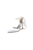 Pointed Toe Party Shoes with Ribbon Tie