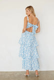 Everlee Bustier Tiered Maxi Dress