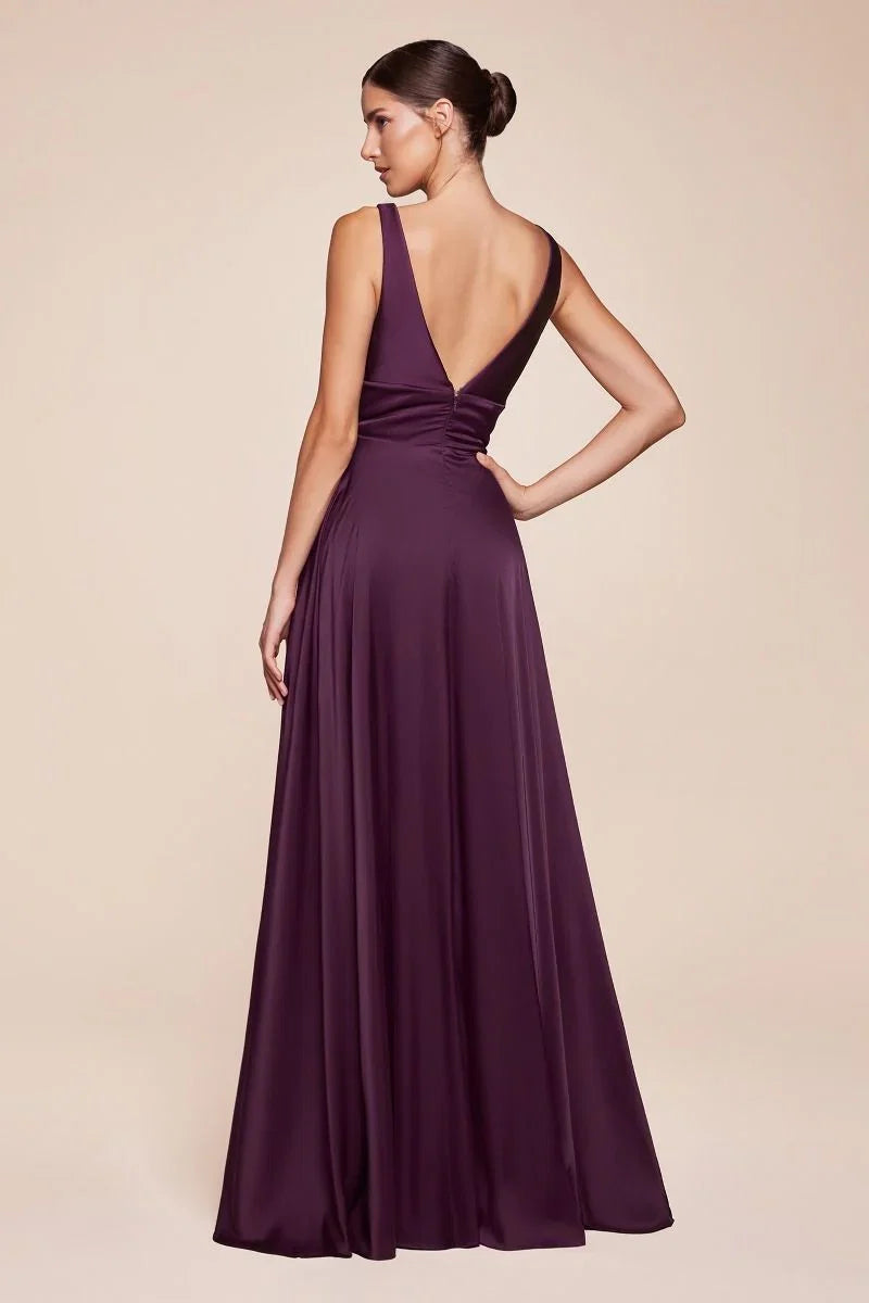 Kinsley Gown Soft Satin A line Dress