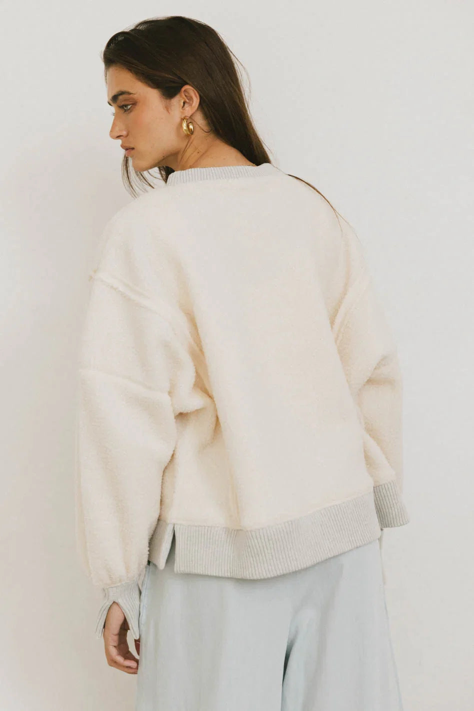 Gracyn Sherpa Crewneck FINAL SALE