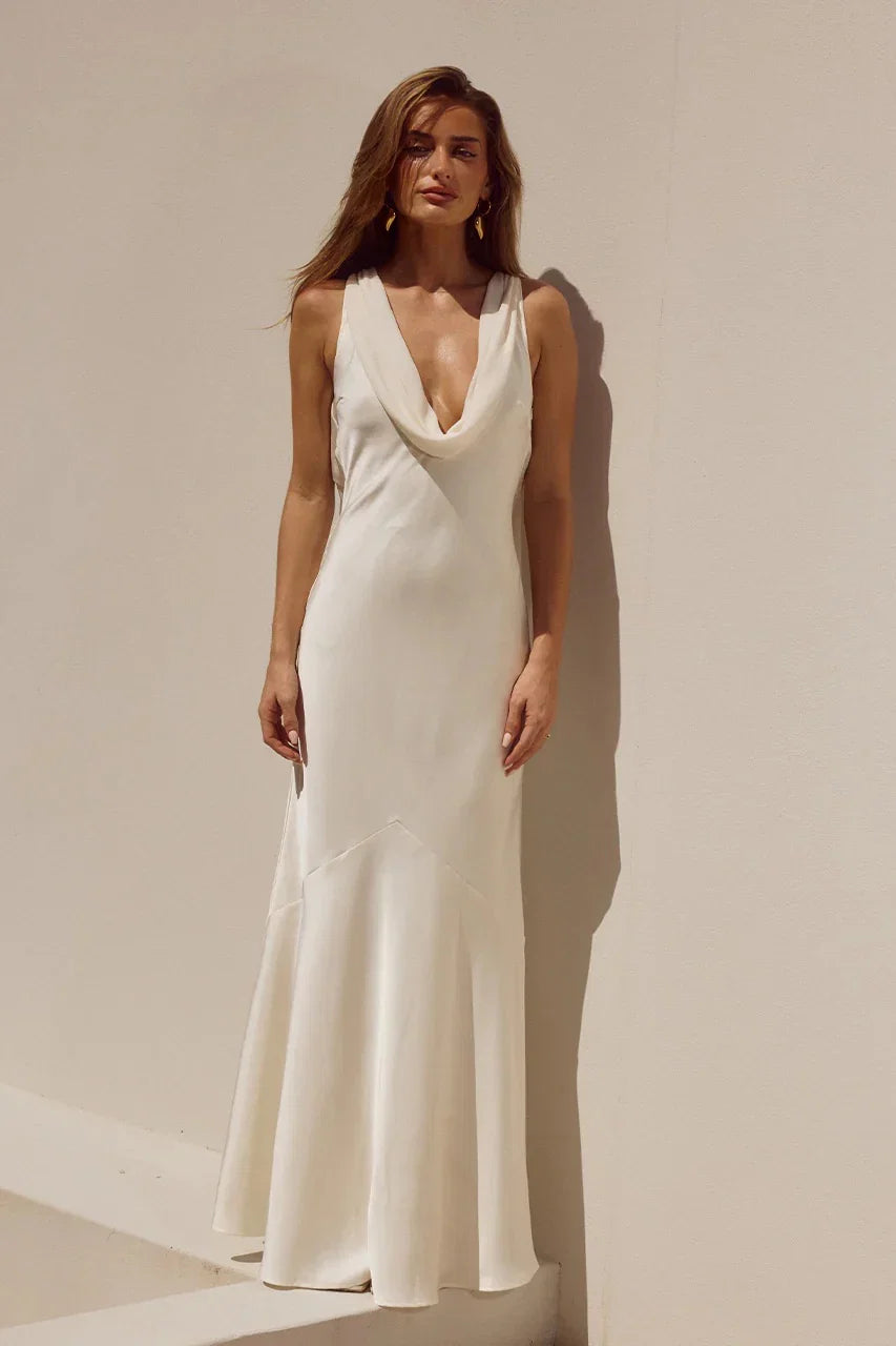 Gabriella Cowl Neck Maxi Dress