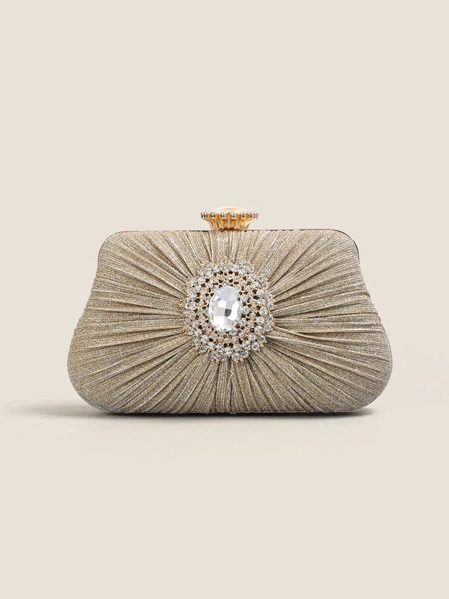 Womens Large Rhinestone Evening Clutch Bags