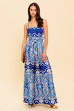 SELAH PRINTED JUMPSUIT NAVY
