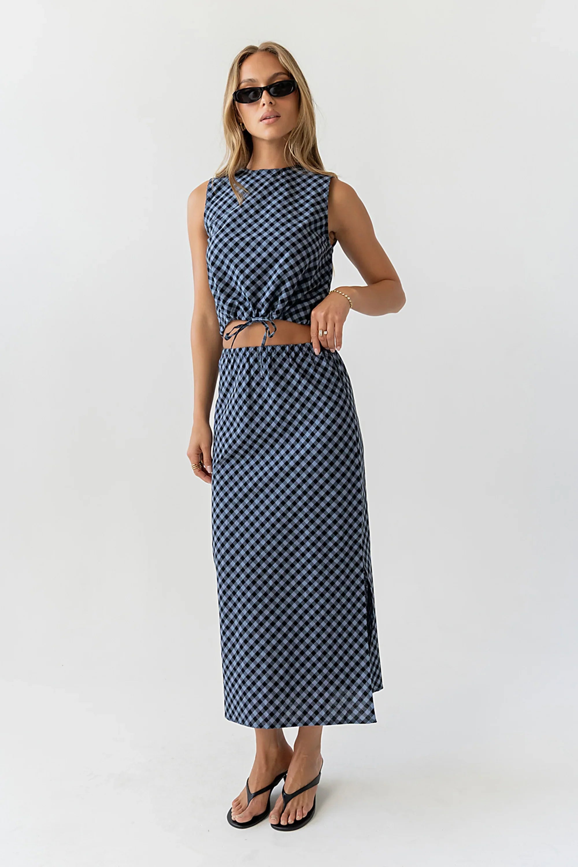Baylor Plaid Tank