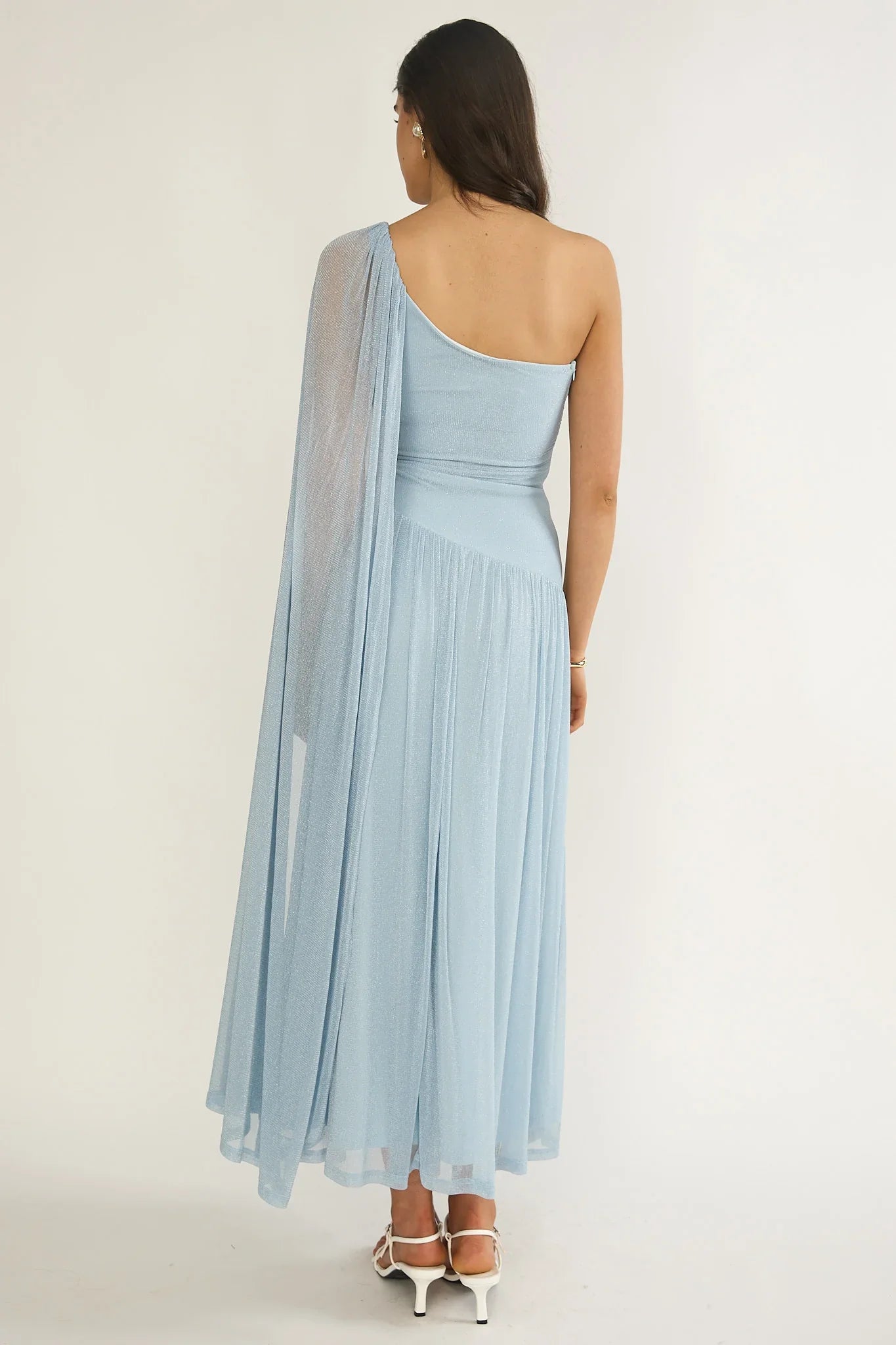 Bristol Shimmer Maxi Dress Blue
