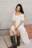 Landrie Ditsy Floral Dress in Rust FINAL SALE