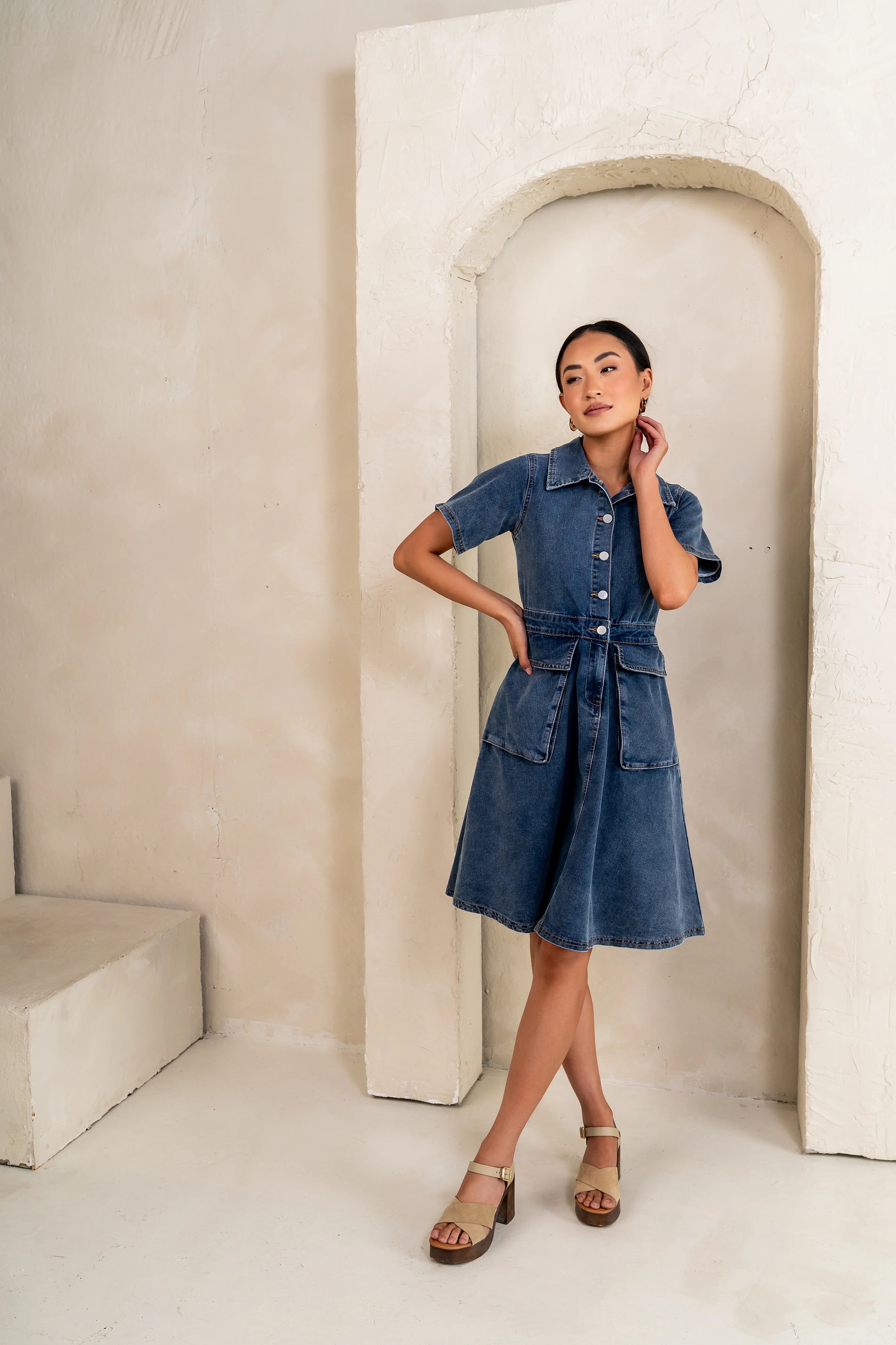 Jessie Denim Dress FINAL SALE