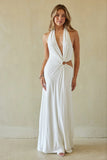 Seraya Halter Cut Out Maxi Dress