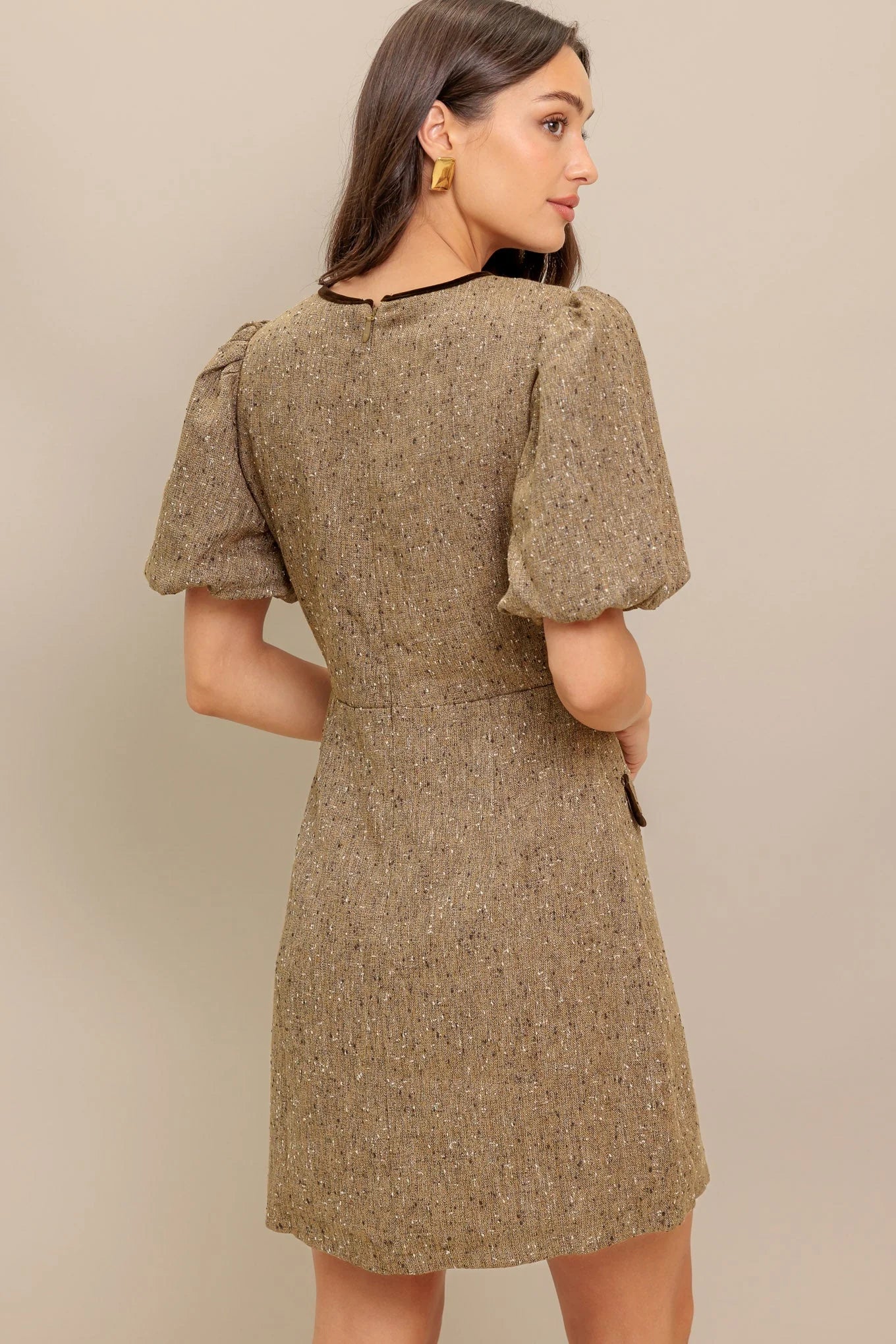 MADEMOISELLE MODE TWEED MINI DRESS FINAL SALE
