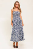 ORDINARY IS OVERRATED DENIM BLUE MIDI DRESS